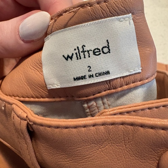 Wilfred Camel Leather Pants - Picture 4 of 4